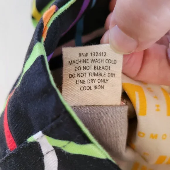 Loudmouth Golf Shorts Bermuda Womens Size 10 Colorful Squiggle Pattern Abstract - Picture 7 of 11